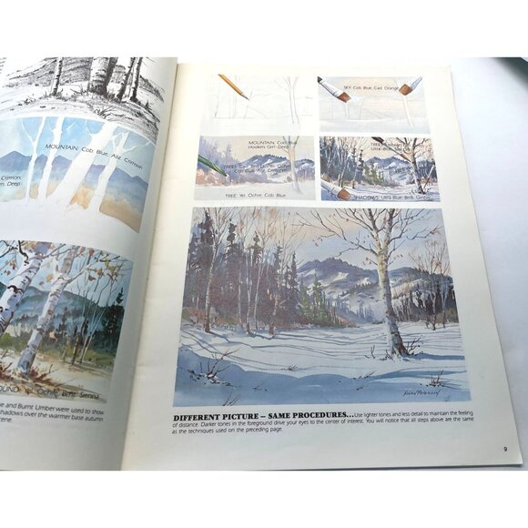 Walter Foster Art Book Special Effects In Watercolors #207 Kolan Peterson Vtg - Picture 6 of 9